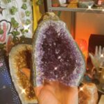 A large amethyst crystal from Crystal Eclipse at Beach Street Felixstowe
