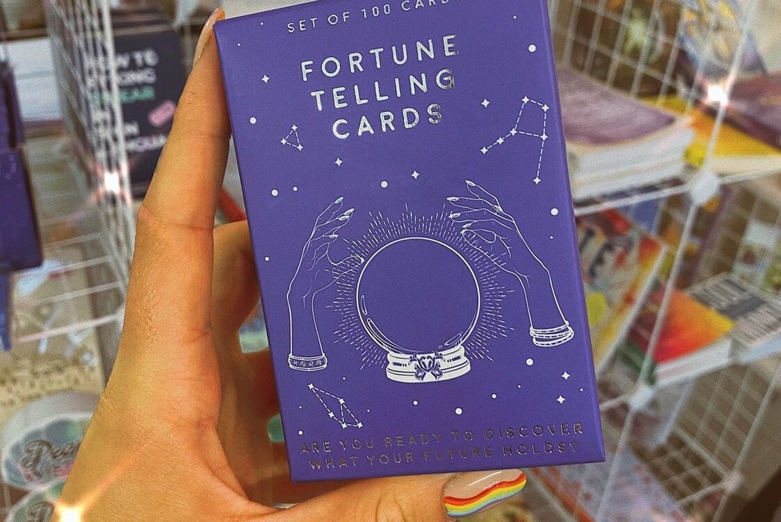 Purple pack of fortune cards